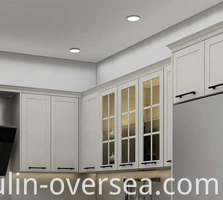 American pastoral shaped paint door style kitchen cabinet